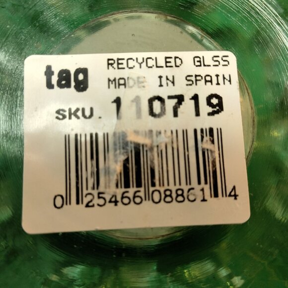 Candle Holder Angel Square Green Recycled Glass Spain - Picture 8 of 8